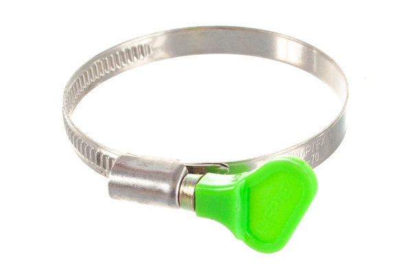 Металлический хомут СИБРТЕХ крепление с формой ключа 50-70 мм 50 шт 47554