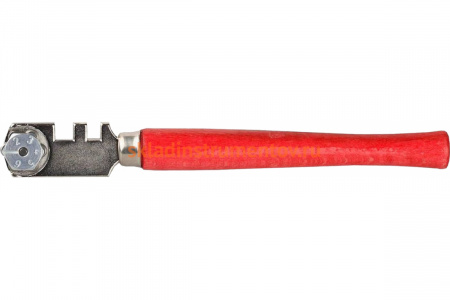 Роликовый стеклорез Зубр Jobo 6 режущих элементов с деревянной ручкой 3365