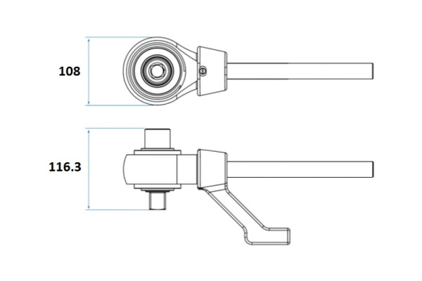 Ручной усилитель крутящего момента 300:1500 Нм, 1/2">3/4", мультипликатор KING TONY 34486