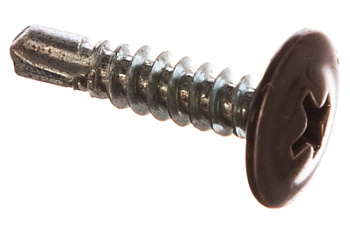 Саморезы с прессшайбой и сверлом по листовому металлу до 2мм Зубр RAL-8017 PH2 4,2х19мм 450шт 300211-42-019-8017