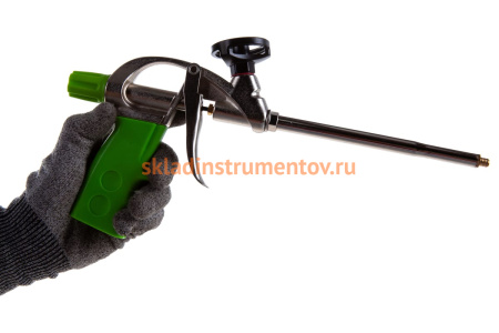 Пистолет для монтажной пены, усиленный алюминиевый корпус СИБРТЕХ 88671