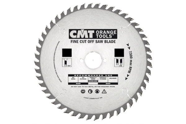 Диск пильный по дереву (165х30х2,6/1,6 мм; Z40) CMT 292.165.40M
