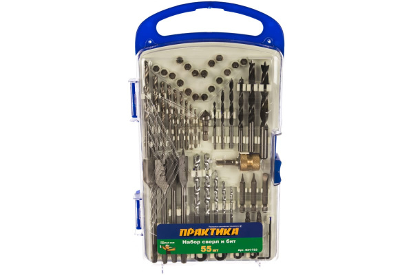 Набор бит и сверл DIY (55 предметов) ПРАКТИКА 031-723