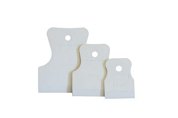 Набор резиновых шпателей КЕДР белые, 3шт, 40-60-80мм 139-0004 134980