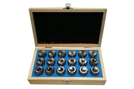 Набор цанг ER32 из 18 шт., DIN6499, 3-20 мм GRIFF b225530