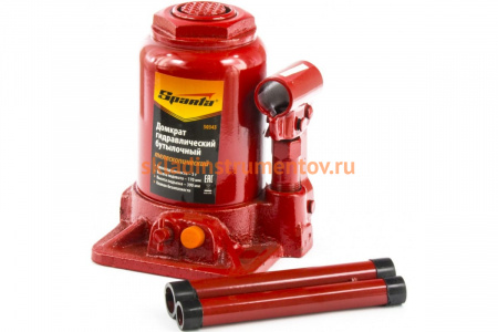 Гидравлический бутылочный домкрат SPARTA телескопический, 5 т 50343