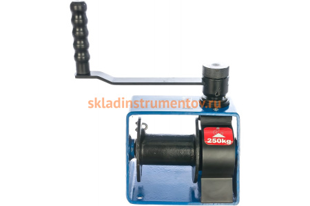 Ручная лебедка с червячным редуктором без каната EURO-LIFT VS-250 00005074 (г/п 250 кг)