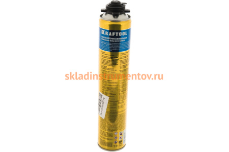 Профессиональная полиуретановая пена Kraftool Goldkraft GOLD PRO 65 для монтажного пистолета, всесезонная, SVS, 850мл 41194