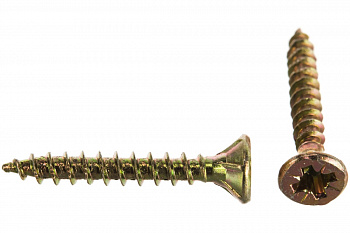 Универсальные шурупы для дерева, ДСП, ДВП Зубр хроматированные, PZ, 3,5x25мм, ТФ7, 75 штук 4-300407-35-025