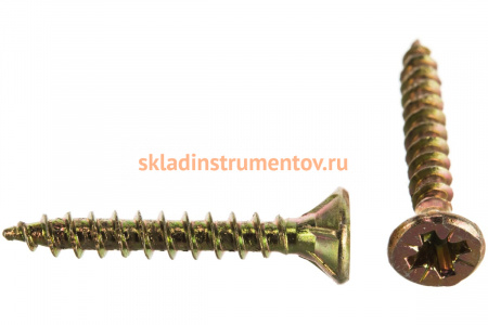 Универсальные шурупы для дерева, ДСП, ДВП Зубр хроматированные, PZ, 3,5x25мм, ТФ7, 75 штук 4-300407-35-025