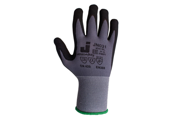 Перчатки с микронитриловым покрытием Jeta Safety JN031-L/9 Перчатки с микронитриловым покрытием Jeta Safety JN031-L/9