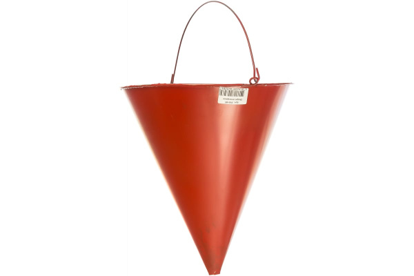 Конусное пожарное металлическое ведро, красное СПЕЦ ОГН-ВЕД001