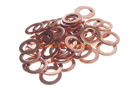 Набор медных шайб JTC размер: толщина 1.2, внутр. д. 10.4, наружн. д. 15.8 50 шт. 2011