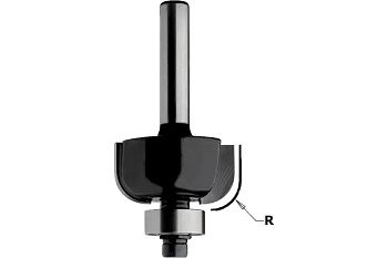 Фреза концевая радиусная с нижним подшипником Contractor (38.1х15.5 мм; R 12.7 мм) CMT K937-380