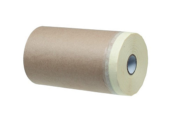 Защитная бумага с малярной лентой (40г/м2, рулон 0.24 х 30 м) РемоКолор 09-1-024