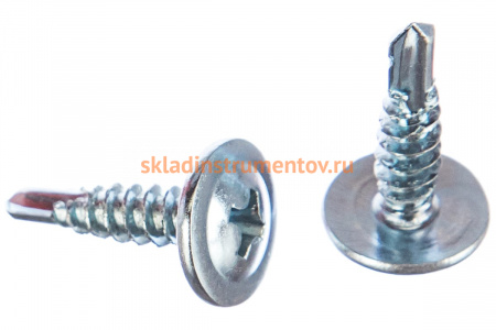 Саморезы с прессшайбой и сверлом по листовому металлу 500 шт. (4,2х16 мм; PH2) ЗУБР 4-300211-42-016