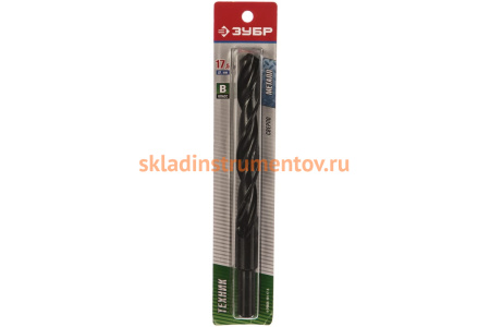 Сверло «ТЕХНИК» (17.5х191 мм; Р4М2; В1) по металлу Зубр 4-29605-191-17.5