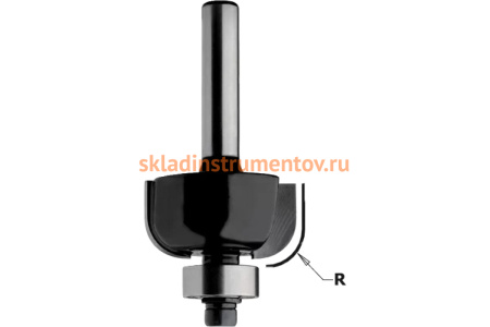 Фреза концевая радиусная с нижним подшипником Contractor (38.1х15.5 мм; R 12.7 мм) CMT K937-380