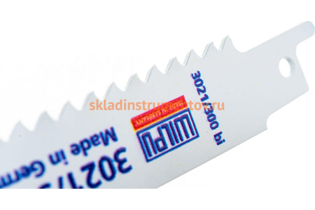 Полотно по древесине 3021/300 bi (5 шт; 300х19х1.27 мм; 280 мм; 6 TPI) WILPU 1228000005 Полотно по древесине 3021/300 bi (5 шт; 300х19х1.27 мм; 280 мм; 6 TPI) WILPU 1228000005