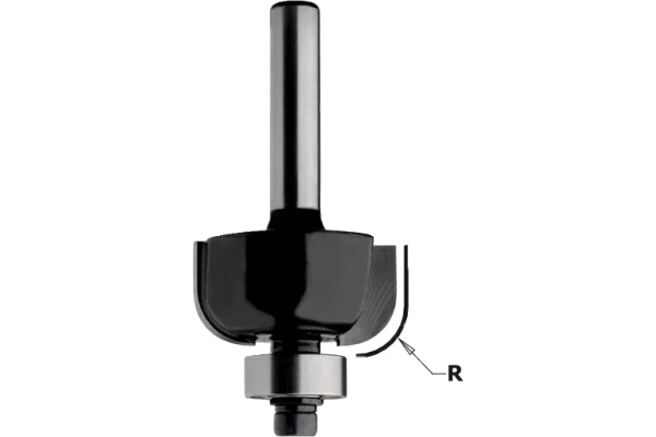 Фреза концевая радиусная с нижним подшипником Contractor (31.7x12.7 мм; R 9.5 мм) CMT K937-317