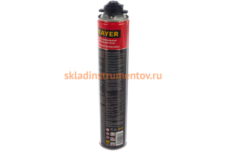 Монтажная пена STAYER PRO 65 800 мл с увеличенным выходом, пистолетная, всесезонная 41137