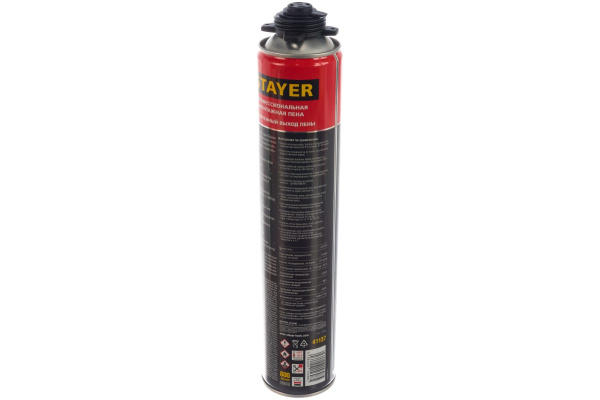 Монтажная пена STAYER PRO 65 800 мл с увеличенным выходом, пистолетная, всесезонная 41137