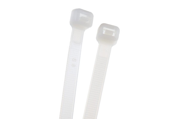 Нейлоновые хомуты Зубр белые, 7.6x250 мм, 100 шт. 309010-76-250