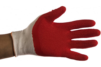 Садовые перчатки Зубр МАСТЕР тонкие, с рельефным латексным покрытием, размер 7/S 11274-S