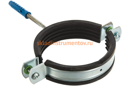 Трубный оцинкованный хомут Зубр с шурупом, 3 37854-83-95-1