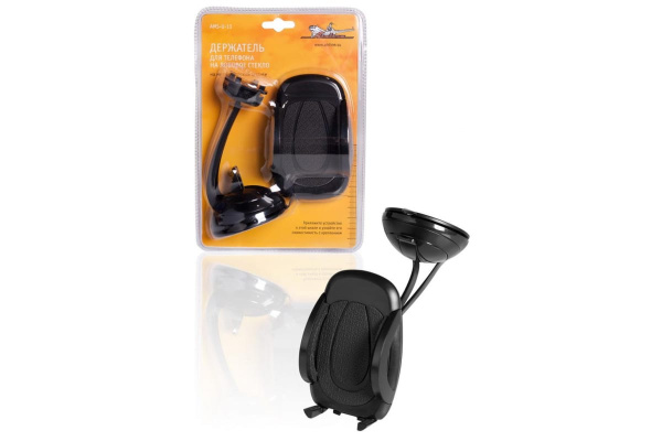 Держатель для телефона на лобовое стекло на металлической штанге Airline AMS-U-13