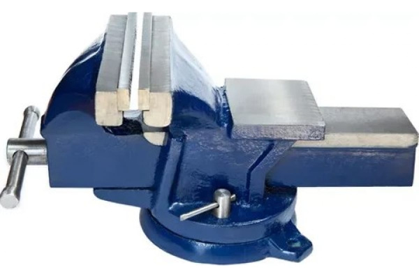 Слесарные тиски GRIFF 125 мм, поворотные, стальные, с наковальней 7.5кг g164006