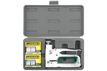 Регулируемый пистолет STAYER MASTER для скоб и гвоздей в комплекте 31511-H4_z01