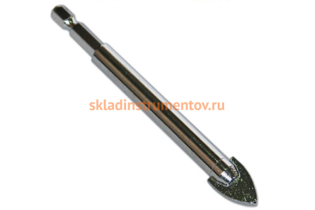 Сверло по керамической плитке и стеклу, 13 мм SANTOOL 031932-013 Сверло по керамической плитке и стеклу, 13 мм SANTOOL 031932-013