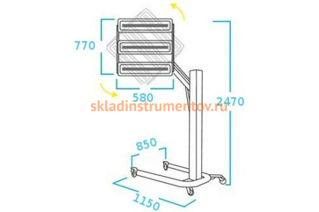 Инфракрасная коротковолновая сушка 220 В NORDBERG IF13