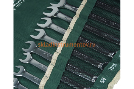 Набор комбинированных дюймовых ключей ROCKFORCE 16пр. на полотне RF-5161S