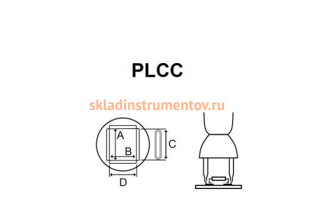 Насадка PLCC (17.5х17.5 мм) для паяльной станции SS-989B ProsKit 9SS-900-L 00271494 Насадка PLCC (17.5х17.5 мм) для паяльной станции SS-989B ProsKit 9SS-900-L 00271494