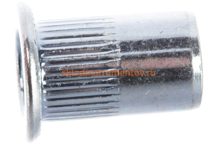 Заклепка резьбовая стальная цилиндрическая с насечкой (50 шт; М6; стандартный борт) MESSER 211106S-50