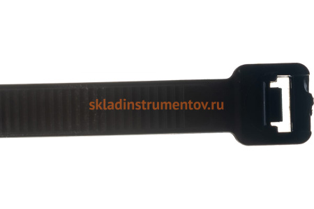 Пластиковые хомуты СИБРТЕХ, 300 х 8 мм, черные, 100 шт 45573