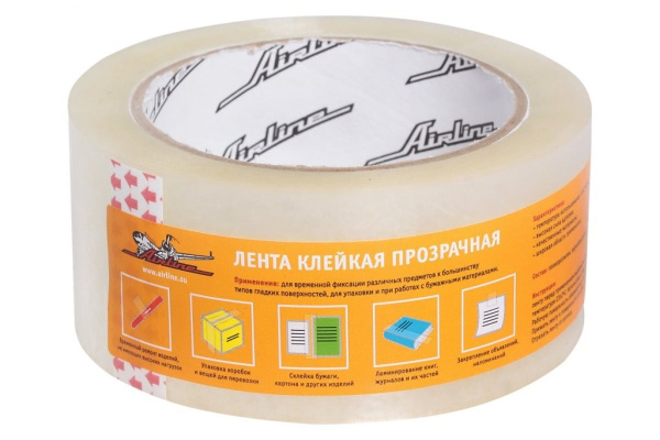 Клейкая прозрачная лента Airline 48 мм х 100 м AAT-S-02