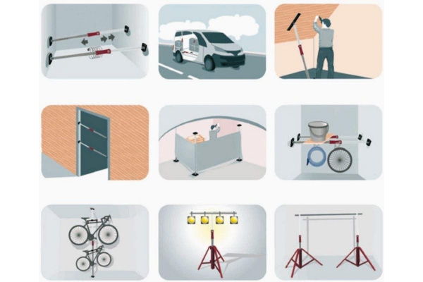 Телескопическая распорка Piher Multi Prop, 60-100см 30010