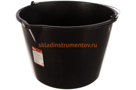 Строительное пластиковое ведро для перемешивания раствора с носиком 20 л КУРС 4088