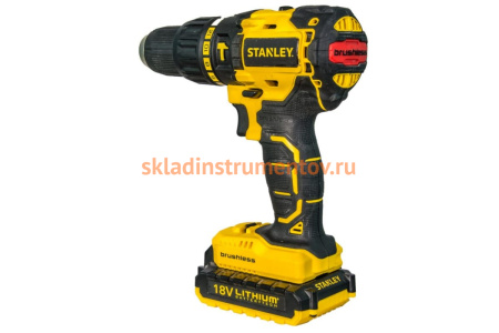 Бесщеточная ударная дрель-шуруповерт Stanley SBH20S2K