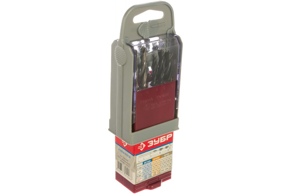 Набор сверл комбинированный (10 шт.) в супер боксе Зубр 4-29704-H10-SB