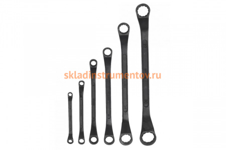 Набор накидных двусторонних ключей SITOMO 6 штук 8-30 брезентовая сумка 130986