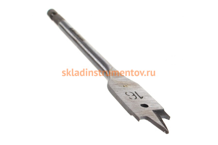 Сверло перовое по дереву (16х152 мм) ПРАКТИКА 032-768