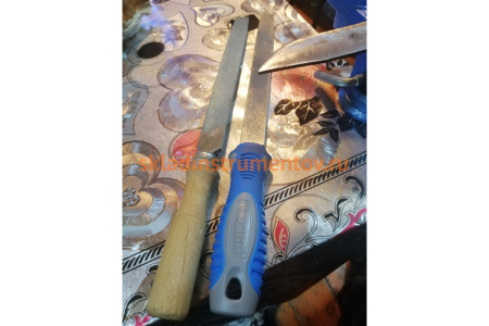 Плоский напильник с алмазным напылением 200 мм P 120 ЗУБР 33390-200-120