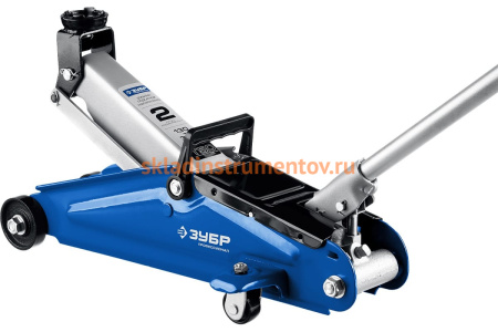 Гидравлический подкатной домкрат 2т, 130-380мм, ЗУБР Профессионал T50 43052-2