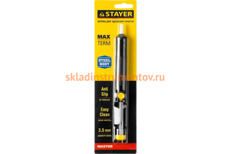 Шприц "MASTER" для удаления припоя, пластик Stayer 55320 Шприц "MASTER" для удаления припоя, пластик Stayer 55320