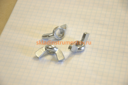 Гайка ЗУБР DIN 315 барашковая, M8, 4 шт, оцинкованная, 303736-08