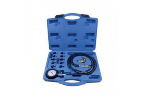 Тестер давления масла в комплекте с резьбовыми адаптерами ROCKFORCE RF-912G1